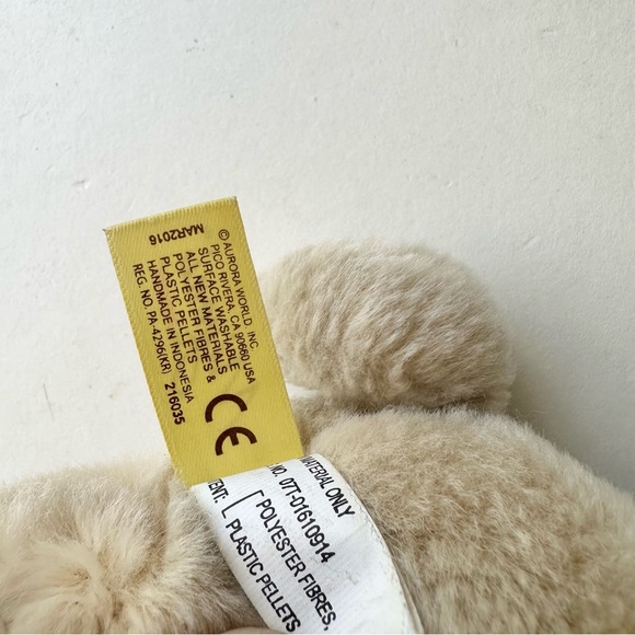 Aurora Flopsie 12" Pug-ger Pug Brown Stuffed Animal - Picture 6 of 7